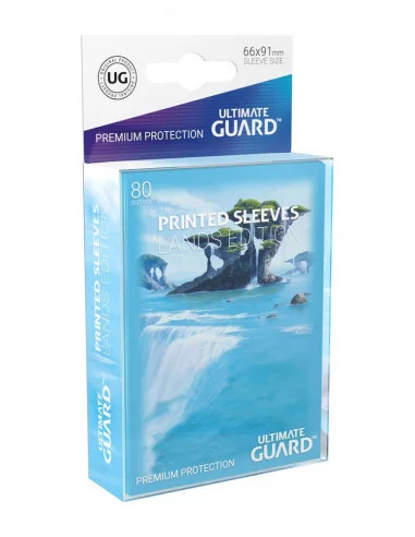 es::Ultimate Guard Printed Sleeves Fundas de Cartas Tamaño Estándar Lands Edition Isla I 80