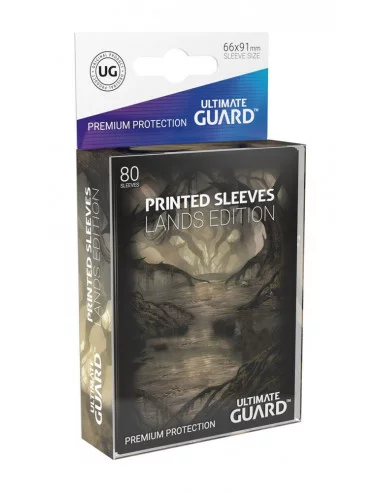 es::Ultimate Guard Printed Sleeves Fundas de Cartas Tamaño Estándar Lands Edition Pantano I 80