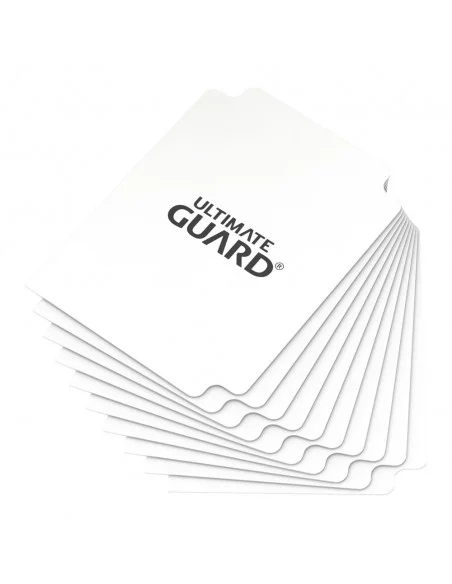 es::Ultimate Guard Card Dividers Tarjetas Separadoras para Cartas Tamaño Estándar Blanco 10