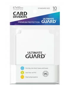 es::Ultimate Guard Card Dividers Tarjetas Separadoras para Cartas Tamaño Estándar Blanco 10 2