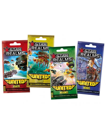 es::Star Realms: United. 4 sobres de expansión