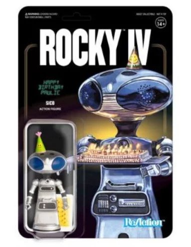 es::Rocky 4 Figura ReAction Sico Paulie's Robot 10 cm