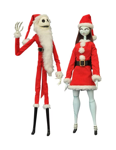 es::Pesadilla antes de Navidad Pack de 2 Muñecas Santa Jack & Sally Coffin Dolls Limited Edition 41 cm