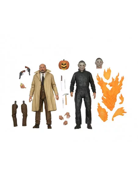 es::Halloween II Pack de 2 Figuras Ultimate Michael Myers & Dr Loomis 18 cm