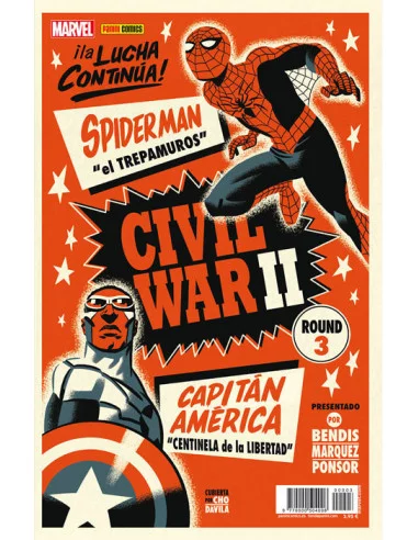 es::Civil War II 03 Portada alternativa Spiderman Capitán América