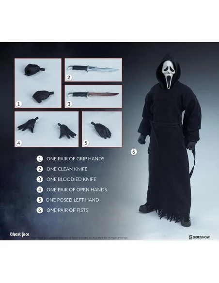 es::Ghost Face Figura 1/6 Ghost Face Sideshow 30 cm