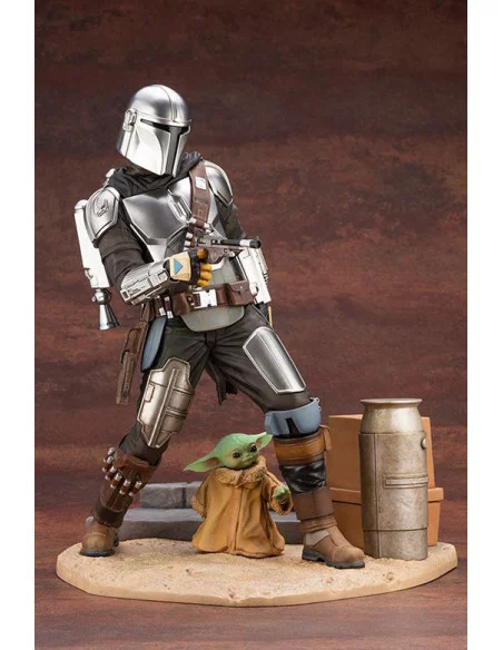 es::Star Wars The Mandalorian Estatua ARTFX 1/7 Mandalorian & The Child