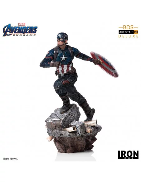 es::Vengadores: Endgame Estatua Deluxe BDS Art Scale 1/10 Captain America 21 cm