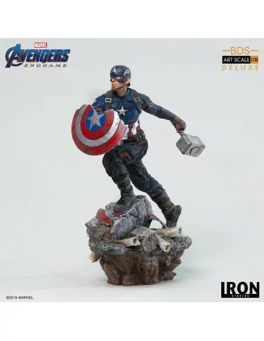 es::Vengadores: Endgame Estatua Deluxe BDS Art Scale 1/10 Captain America 21 cm