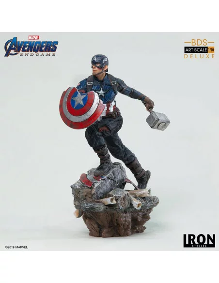 es::Vengadores: Endgame Estatua Deluxe BDS Art Scale 1/10 Captain America 21 cm
