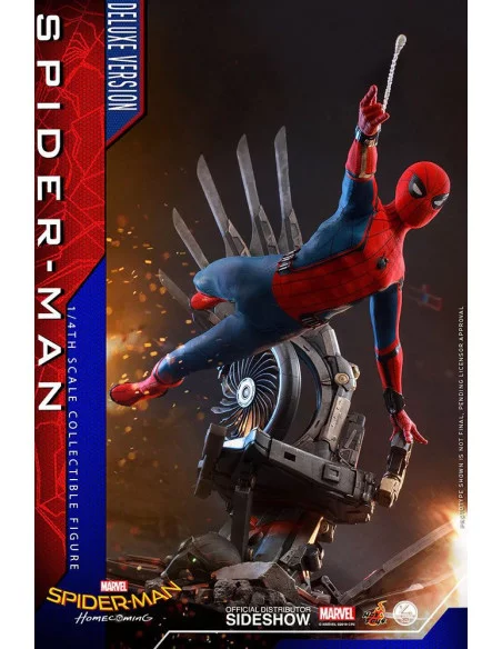 es::Spider-Man: Homecoming Figura Quarter Scale Series 1/4 Spider-Man Deluxe Version Hot Toys 44 cm
