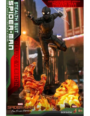 es::Spider-Man: Far from Home Figura 1/6 Spider-Man Stealth Suit Deluxe Version Hot toys 29 cm