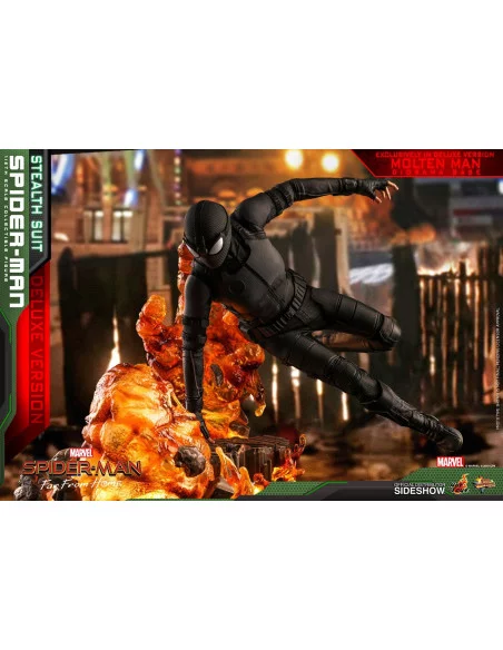 es::Spider-Man: Far from Home Figura 1/6 Spider-Man Stealth Suit Deluxe Version Hot toys 29 cm