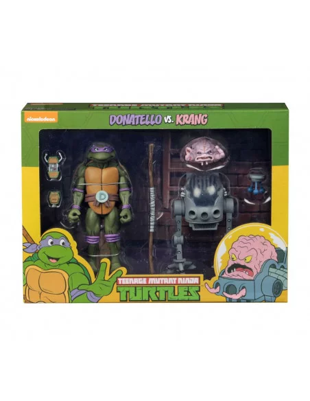 es::Tortugas Ninja Pack de 2 Figuras Donatello vs Krang in Bubble Walker 18 cm