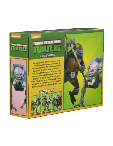 es::Tortugas Ninja Pack de 2 Figuras Donatello vs Krang in Bubble Walker 18 cm