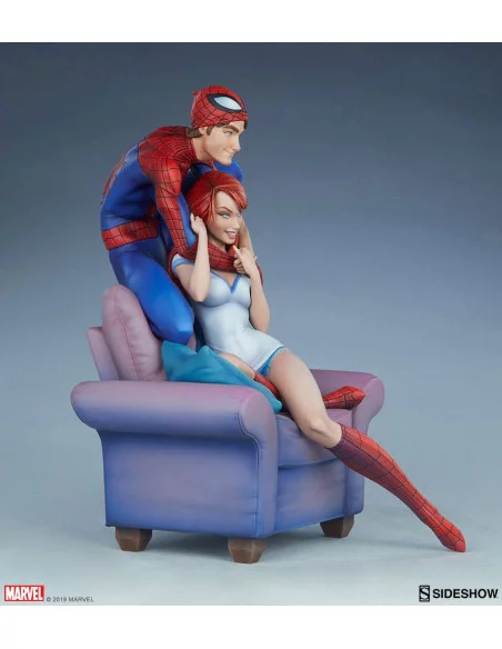es::Marvel Estatua Spider-Man & Mary Jane by J. Scott Campbell 32 cm