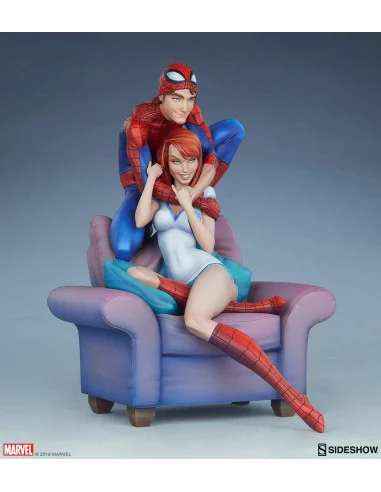 es::Marvel Estatua Spider-Man & Mary Jane by J. Scott Campbell 32 cm
