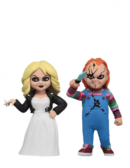 es::La novia de Chucky Pack de 2 Figuras Toony Terrors Chucky & Tiffany 15 cm