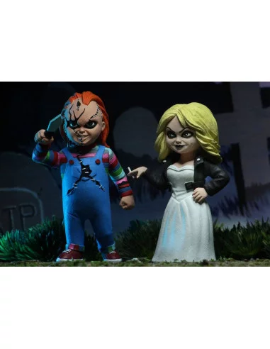 es::La novia de Chucky Pack de 2 Figuras Toony Terrors Chucky & Tiffany 15 cm