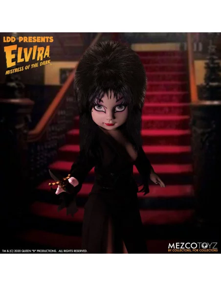 es::Elvira Mistress of the Dark Living Dead Dolls Muñeco Elvira 25 cm