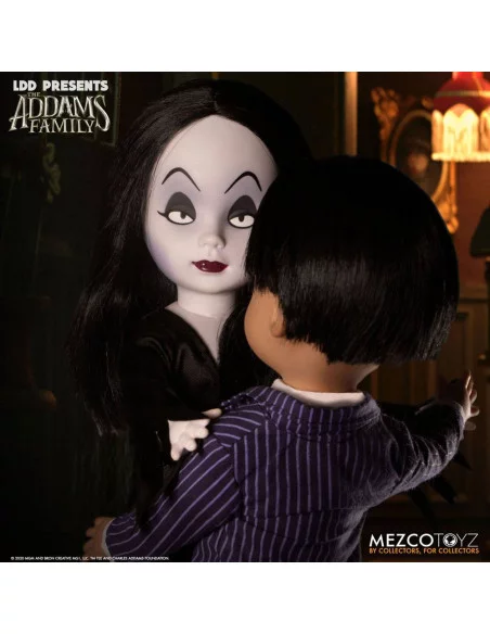 es::The Addams Family Living Dead Dolls Set de 2 Muñecos Gomez & Morticia 25 cm