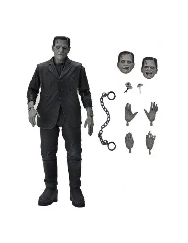 es::Universal Monsters Figura Ultimate Frankenstein's Monster Black & White 18 cm