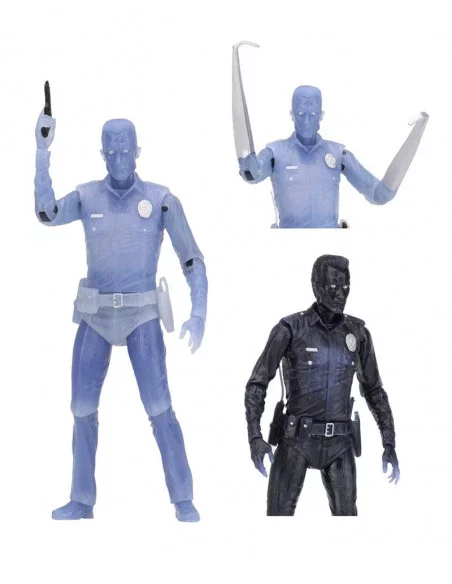 es::Terminator 2 Figura White Hot T-1000 Kenner Tribute 18 cm