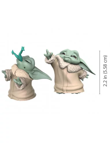 es::Star Wars Set de 2 figuras The Child Froggy Snack & Force Moment The Mandalorian Bounty Collection 5,5 cm