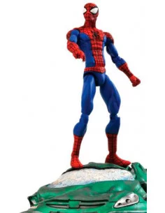 es::Marvel Select Figura Spiderman base coche 18 cm