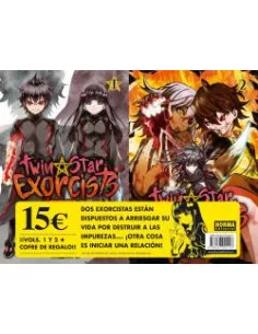 es::Twin Star Exorcists. Pack de lanzamiento 01 + 02 + cofre