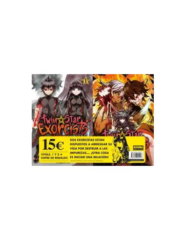 es::Twin Star Exorcists. Pack de lanzamiento 01 + 02 + cofre