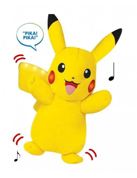es::Pokémon Peluche con luz y sonido Power Action Pikachu 25 cm