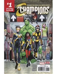 es::DF Champions 1 Now! Signed by Mark Waid