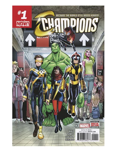 es::DF Champions 1 Now! Signed by Mark Waid
