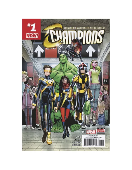 es::DF Champions 1 Now! Signed by Mark Waid