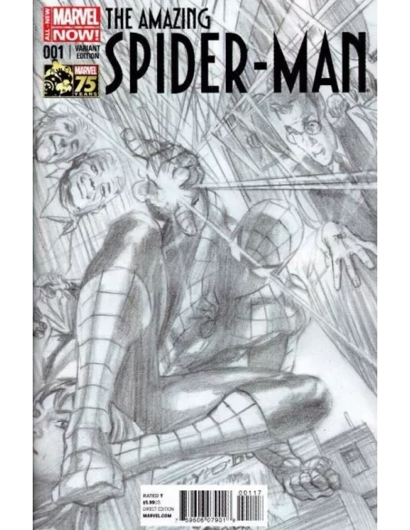 es::The Amazing Spider-man 1 2014 1:300 Alex Ross sketch variant - Marvel Comics USA