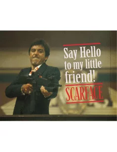 es::Scarface Póster de vidrio Say Hello to my little friend! 40 x 30 cm