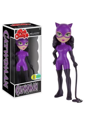 es::DC Comics Rock Candy Vinyl Figura Catwoman Purple Suit SDCC 2016 Exclusive 13 cm