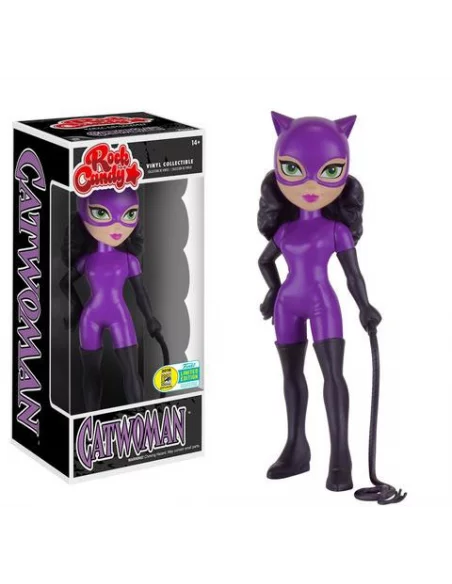 es::DC Comics Rock Candy Vinyl Figura Catwoman Purple Suit SDCC 2016 Exclusive 13 cm