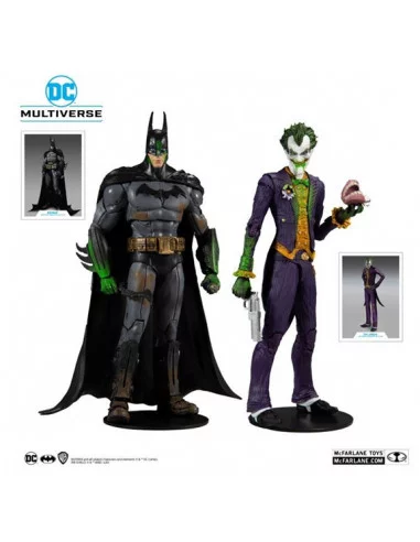 es::DC Multiverse Pack 2 Figuras Collector Multipack Arkham Asylum Batman VS Arkham Asylum Joker 18 cm
