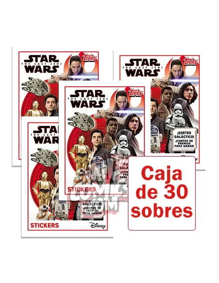 es::SW The Last Jedi Cromos - Caja de sobres