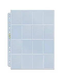 es::Ultra Pro Funda Pages 16 bolsillos para cartas de 41 x 63 mm. 11 agujeros Unidad