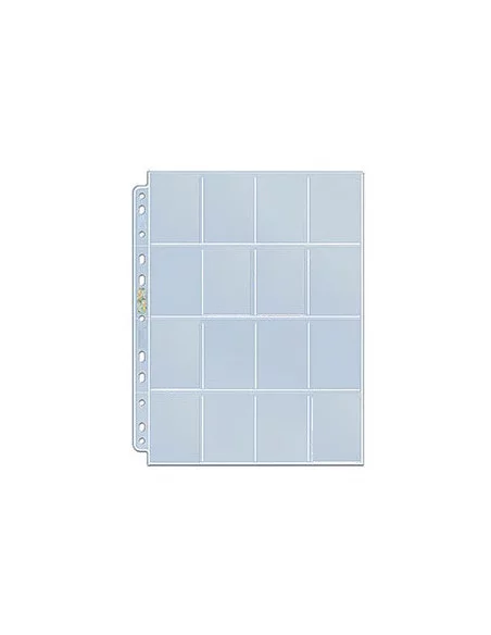 es::Ultra Pro Funda Pages 16 bolsillos para cartas de 41 x 63 mm. 11 agujeros Unidad