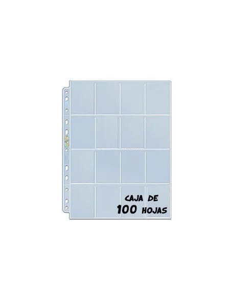 es::Ultra Pro Funda Pages 16 bolsillos para cartas de 41 x 63 mm. 11 agujeros 100