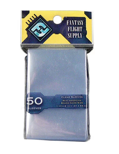 es::Fundas Juego de Tablero Americano Mini Amarillo Fantasy Flight. 50 unidades.