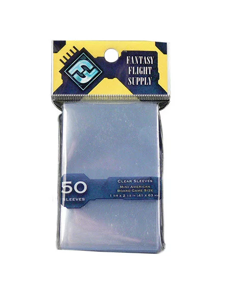 es::Fundas Juego de Tablero Americano Mini Amarillo Fantasy Flight. 50 unidades.