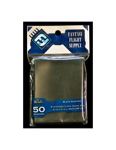 es::Fundas para cartas Color negro Fantasy Flight. 50 unidades