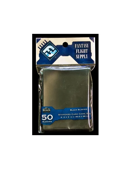 es::Fundas para cartas Color negro Fantasy Flight. 50 unidades