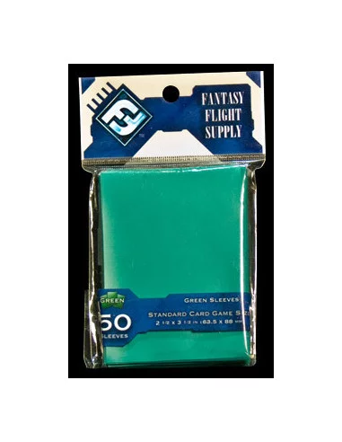 es::Fundas para cartas Color verde Fantasy Flight. 50 unidades