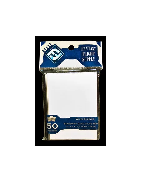es::Fundas para cartas Color blanco Fantasy Flight. 50 unidades